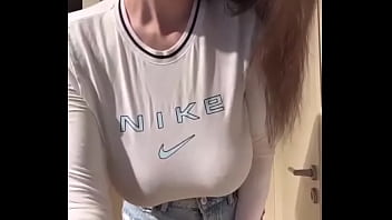 Stepsister in a transparent tank top