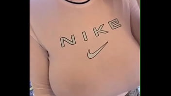 My friend'_s stepmom with big boobs wore a see-through T-shirt