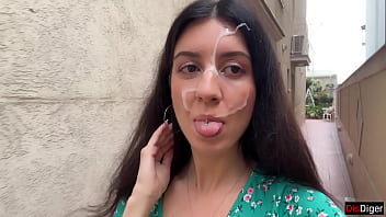 If you lose the game - You will have to walk with cum on your face in public! - Cumwalk