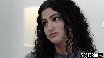 Tiny tattooed escort teen fucks stepdads friend to keep him quiet