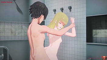 Blonde Babe'_s Rough Ride: Shower Surrender &amp_ Wall Domination