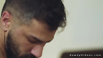 Ex con bareback fucks gay in deep throat and asshole