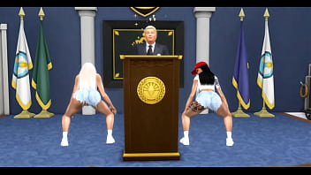 Nicki and Cardi B threesome for America