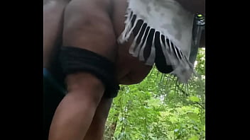 Sexy BBW Remi gets a nice warm load on her ass cheeks