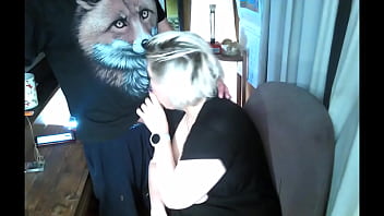 Sexy pranks of a mature married couple on the balcony...