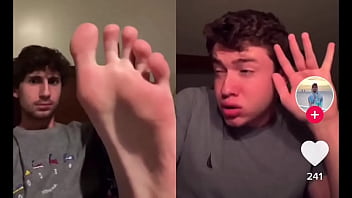 *REPOST without the crop!Horny for TikTok guys feet? Watch this!