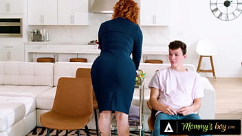 MOMMY'_S BOY - Newly Hired Flight Attendant Lauren Phillips'_s Social Practice With Stepson Gets ROUGH