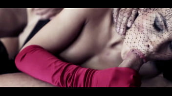 Sensual brunette milf fucked in anal threesome with hot double penetration DP