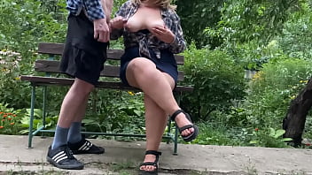 My mother-in-law'_s gorgeous natural tits are finally all covered in my warm cum! Dreams come true!