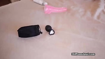 Busty Latina maid busted toying at work then titty fucked