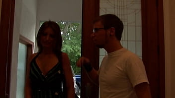 She moves to some more racy action and soon the pair are having a good time on the couch,...