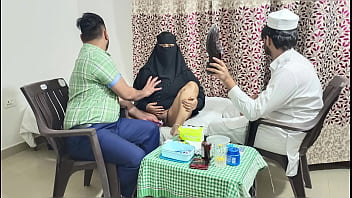 Muslim women fucked by the doctor in front of her husband because she could not get pregnant (Threesome Sex) Part -2