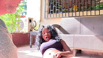 Stepdad find me doing yoga outside and cant resist my sweet young pussy