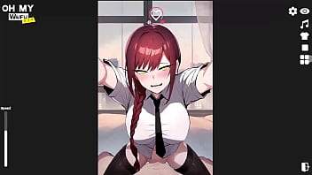 Makima and Power Cowgirl and Missionary Sex Creampie