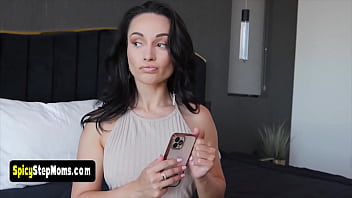 My new stepmom is a horny Italian sex goddess and she is interested in my fetishes