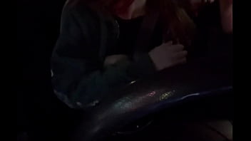 Italian Big Tits Hot solo Car ride with her juicy tits Flashing