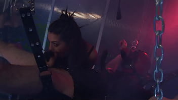 Brunettes with big boobs, Kaia Kane and Hannah Shaw, wearing lingerie and thigh-high...