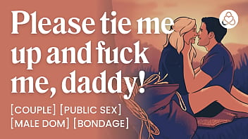 ASMR Audio Porn: Daddy Dom Takes Control with Rope Bondage in Risky Outdoor BDSM Hookup &ndash_ Erotic Audio for Women
