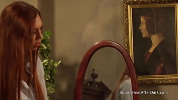 Two Tied Up Lesbian BDSM Slaves Whipped By Merciless Mistress