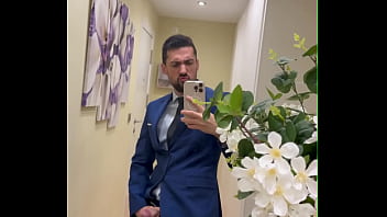 hot daddy jerking off busts a thick load