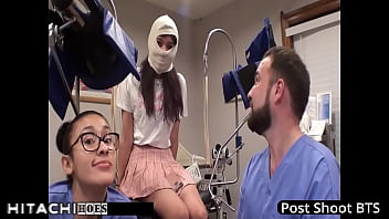 Human Guinea Pig Gets Mandatory Hitachi Orgasms From Nurse - Patient 135