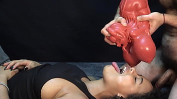 Two demons face to face.. I ate the cum coming out of her doll'_s mouth. XattlaLust.