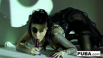 Hot Christy Mack the Pirate plays with her amazing ass and tight wet pussy