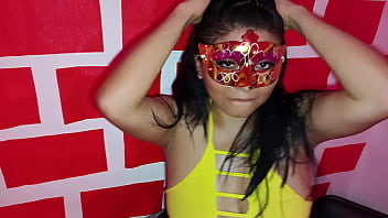 Latina works at a VIP nightclub and ends up having intense standing sex with a gringo visitor.