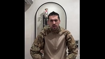 ex militar guy jerking off in bathroom busts a thick load