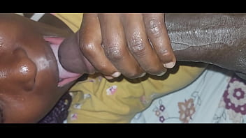 Best sloppy blowjob from African mouth