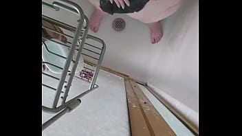 Misty Brooks, BBW, taking a good clean shower