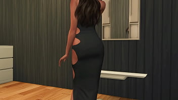 He checked out the business girl'_s firm anal area