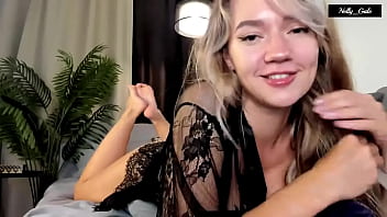 Nelly Gale Sexy Typin'_ &amp_ Big Natural Titty Tease