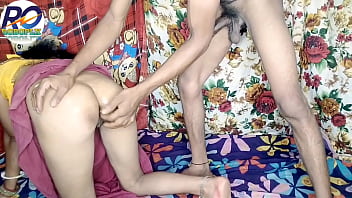 Your Desi village Bhabhi fully naked in saree and blouse, ass fucked in mare style, full anal sex video Hindi audio