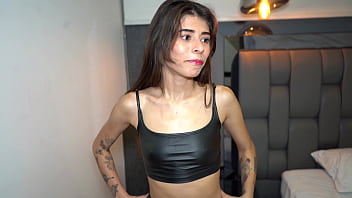 Hot brunette gets fuck hard in the ass to go out with a revealing dress.