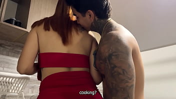 MY STEPMOTHER can'_t refuse to fuck me while my step dad is away.