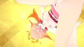 Yae Miko Takes in so much Pleasure in her Tight Pussy - Genshin Impact Sex Compilation