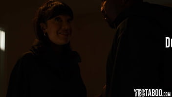 Big boobs curvy MILF performs exorcism by fucking her BBC husband