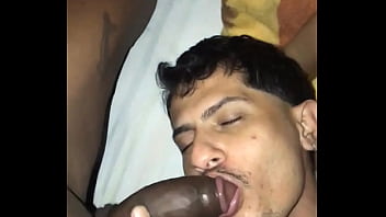 Mamei o negã_o hetero quando a esposa dele saiu