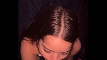 Lunah Blanc deepthroats Ragnar Blanc&rsquo_s big cock in POV with red panties and reverse cowgirl