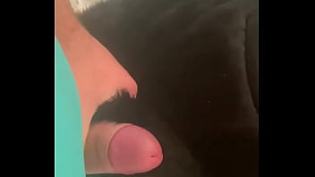 Caged &amp_ Collared in Black Downjacket &ndash_ Blowjob, Doggy &amp_ Cum Finish