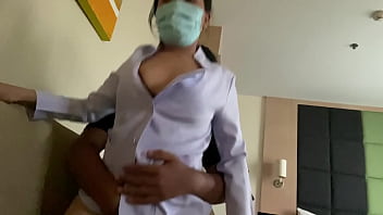 พยาบาลน่ารัก ร้องขอให้เพื่อนเย็ดแรงๆ