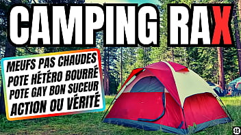 Fais bisous a mes couilles poto c'_est le camping ici ! action ou v&eacute_rit&eacute_ ? suce moi la bite poto !