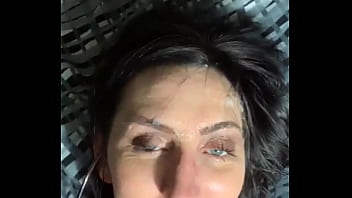 Candid Sandra gets brutal facial