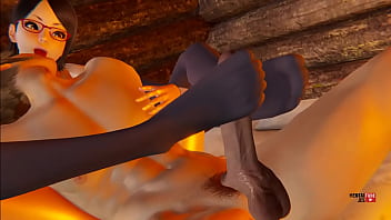 Boruto Hentai - Sarada Footjob to a big dick - Asian Japanese Manga Anime Hentai 3D Porn