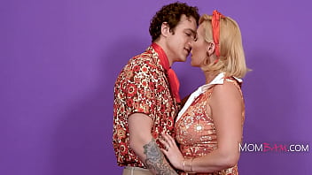 80s Sitcom Step Mom And Step Son Go Off Script And Bang On Air - Ryan Keely, Jayden marcos