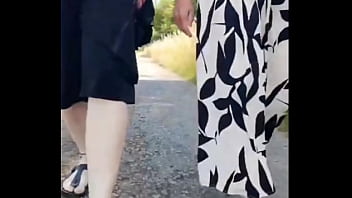 Hot Granny with 66 years.. Walked with me on a sunny day