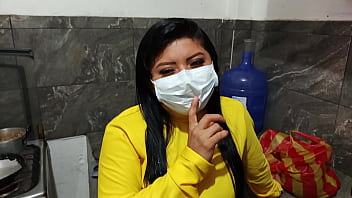 Homemade sex: Humble salesman fucks hot woman hard in his room