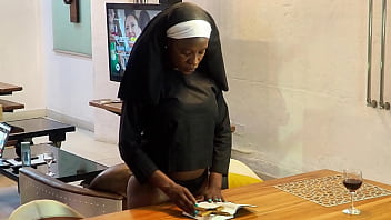 Young Nun Gets Fucked for the First Time by Her Stepdad while visiting home from the convent.