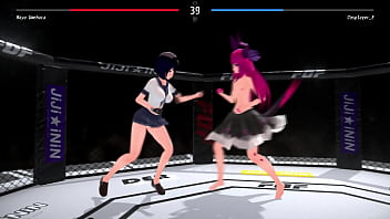 Fuck or Fight!: Anime girls throwing hands and clothes